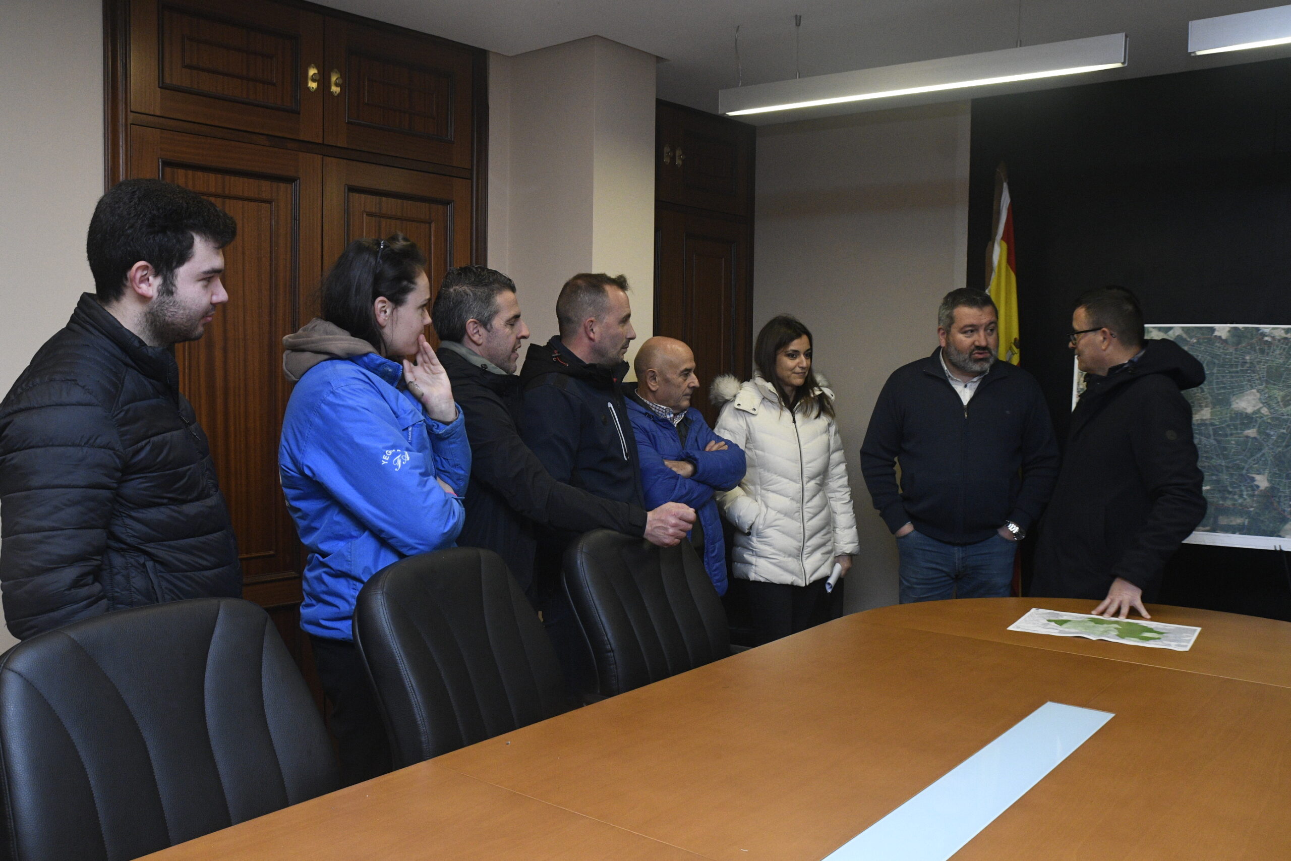 O conselleiro do Medio Rural supervisa os traballos da posta en marcha ...