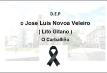 Falecemento de D Jose Luis Novoa Veleiro. “Lito Gitano”