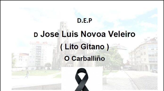 Falecemento de D Jose Luis Novoa Veleiro. “Lito Gitano”
