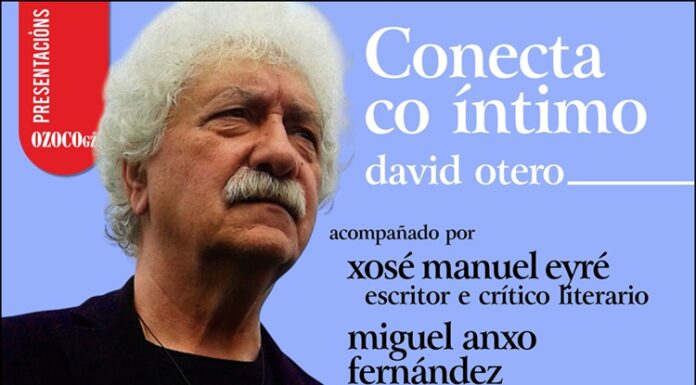 O sábado (día 8) na tenda OZOCOgz: presentación do poemario de David Otero