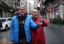 O delegado territorial da Xunta en Ourense participa no Percorrido da Antorcha dos Xogos Nacionais de Fútbol Sala Special Olympics Ourense 2025