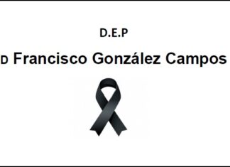 Falecemento de D Francisco González Campos