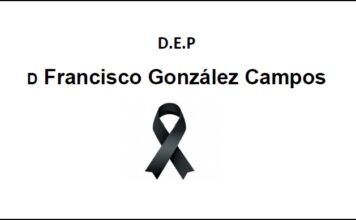 Falecemento de D Francisco González Campos