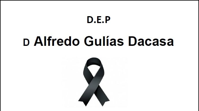 Falecemento de D Alfredo Gulías Dacasa