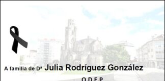 Agradecemento da familia de Dª Julia Rodríguez González