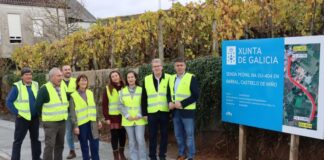 A Xunta inviste preto de 50.000 euros nunha senda peonil na estrada OU-404, en Castrelo de Miño