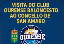 Este mércores (día 5) o Club Ourense Baloncesto visita o Concello de San Amaro