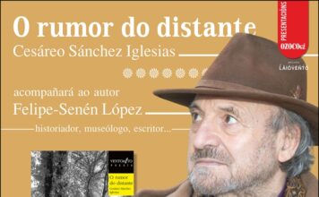 O mércores (día 26) na tenda OZOCOgz Cesareo Sánchez presenta o seu libro: “O rumor do distante”