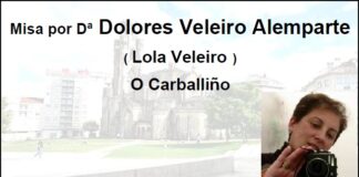 Misa na Memoria de Dona Dolores Veleiro Alemparte (Lola Veleiro)