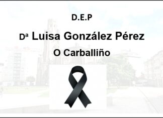 Falecemento de Dna Luisa González Pérez