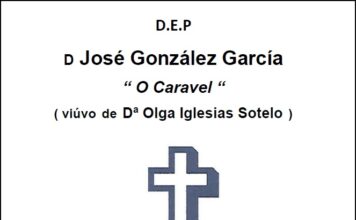 Falecemento de D José González García. “ O Caravel “