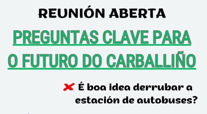 Espazo Común convoca á veciñanza a unha xuntanza este vindeiro venres para debater sobre o futuro do Carballiño