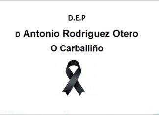 Falecemento de D Antonio Rodríguez Otero