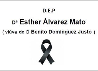 Falecemento de Dª Esther Álvarez Mato