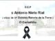 Falecemento de D Antonio Nieto Rial