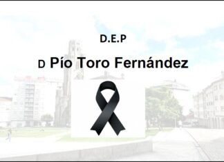 Falecemento de D Pío Toro Fernández