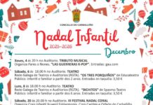 O programa “Nadal Infantil 2025–2026” achega a cativos e familia música, teatro e maxia en decembro e xaneiro