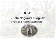 Falecemento de Dª Lola Nogueira Diéguez