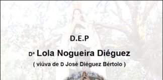 Falecemento de Dª Lola Nogueira Diéguez