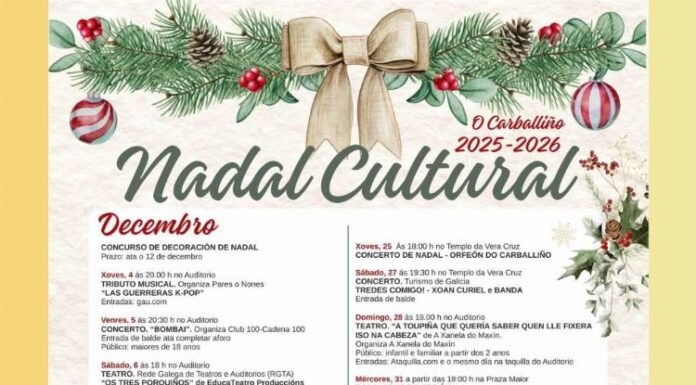 O ‘Nadal Cultural’ ofrece esta ponte de decembro música pop e polifónica e dúas funcións de teatro infantil