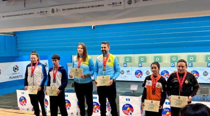 O dúo Ana López-Roi Freixedo gaña a prata en tiro para a selección galega no Campionato de Equipos de Granada