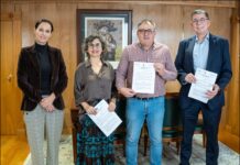 ABANCA e Afundación asinan co Concello de Xinzo de Limia un convenio para amosar «Destino. Unha peregrinación de Manuel Valcárcel»