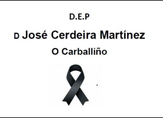 Falecemento de D José Cerdeira Martínez