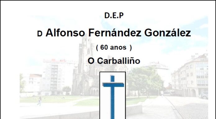 Falecemento de D Alfonso Fernández González (60 anos)