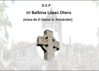 Falecemento de Dª Balbina López Otero