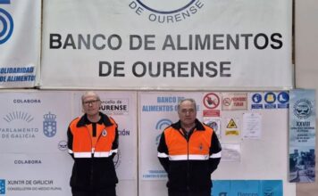 O voluntariado de Protección Civil recolleu no Carballiño máis de 700 kg de produtos para o Banco de Alimentos