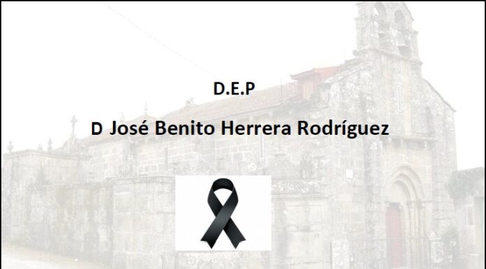 Falecemento de D José Benito Herrera Rodríguez