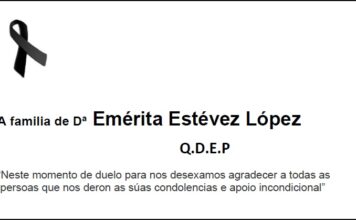 Agradecemento da familia de Dª Emérita Estévez López