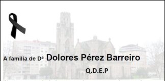 Agradecemento da familia de Dª Dolores Pérez Barreiro