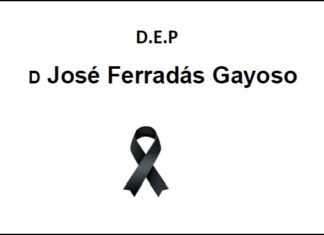 Falecemento de D José Ferradás Gayoso