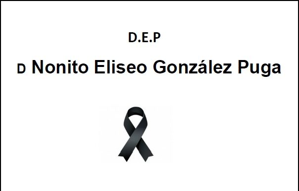 Falecemento de D Nonito Eliseo González Puga