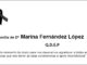 Agradecemento da familia de Dª Marina Fernández López