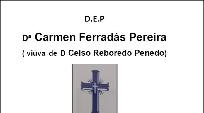 Falecemento de Dª Carmen Ferradás Pereira