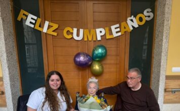 Angustias cumpríu hoxe 102 anos na Residencia Hermanos Prieto do Carballiño