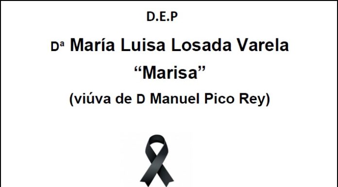 Falecemento de Dª María Luisa Losada Varela (Marisa )