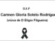 Falecemento de Dª Carmen Gloria Sotelo Rodríguez