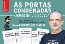 Jorge Emilio Bóveda presenta este venres en Ozoco a súa última novela, “As portas condenadas”