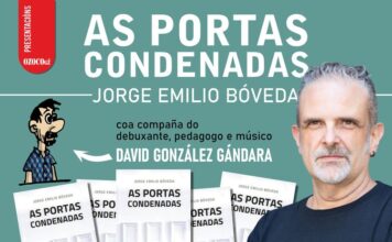 Jorge Emilio Bóveda presenta este venres en Ozoco a súa última novela, “As portas condenadas”