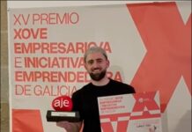 O carballiñés Anxo Suárez Álvarez (SuarezCake), galardoado na XV Edición dos Premios Novo Empresario de Galicia