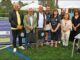 Luis Menor visita o campo de fútbol de Cartelle, unha das infraestruturas deportivas melloradas da provincia co apoio da Deputación