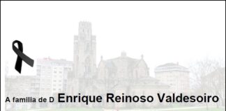 Agradecemento da familia de D Enrique Reinoso Valdesoiro