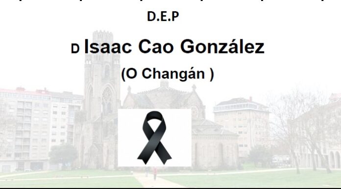 Falecemento de D Isaac Cao González