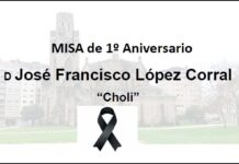 MISA de 1º Aniversario por D José Francisco López Corral “Choli”