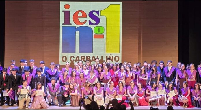 Acto de graduación de 2º de Bacharelato do IES Nº1