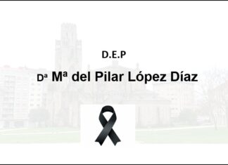 Falecemento de Dª Mª del Pilar López Díaz