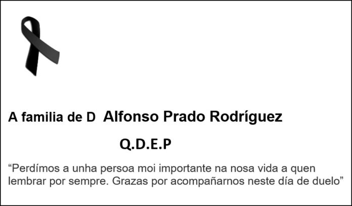 Esquela Don Alfonso Prado Rodríguezpa